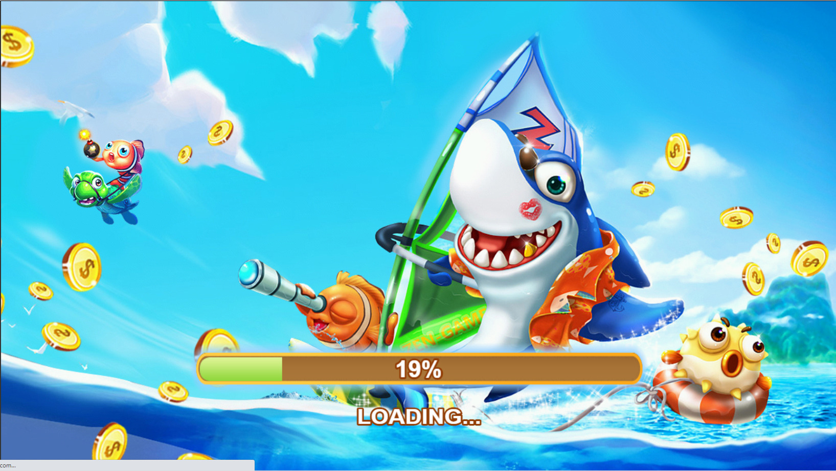 Giao diện màn hình chờ của game bắn cá đổi thưởng Bắn cá thần tài
