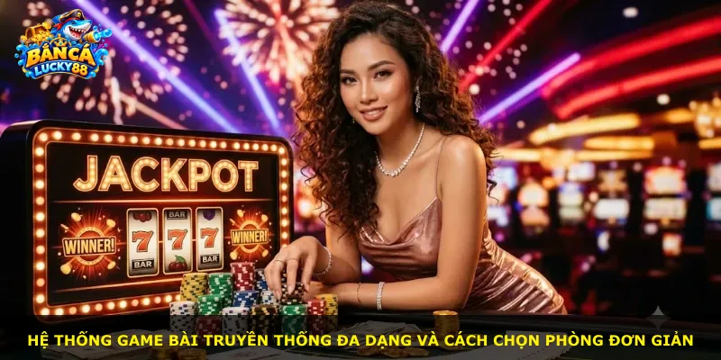 Hệ thống game bài truyền thống đa dạng và cách chọn phòng đơn giản