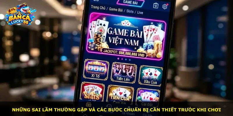 Những sai lầm thường gặp và các bước chuẩn bị cần thiết trước khi chơi
